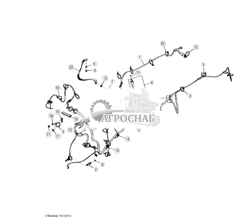 Крепежные детали жгута проводов трансмиссии - ST818929 277.jpg